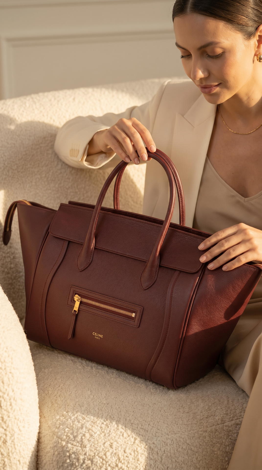 Céline Paris Leather Tote